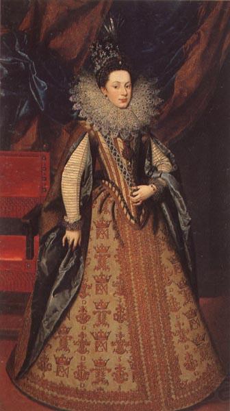 POURBUS, Frans the Younger Margarita of Savoy,Duchess of Mantua Spain oil painting art